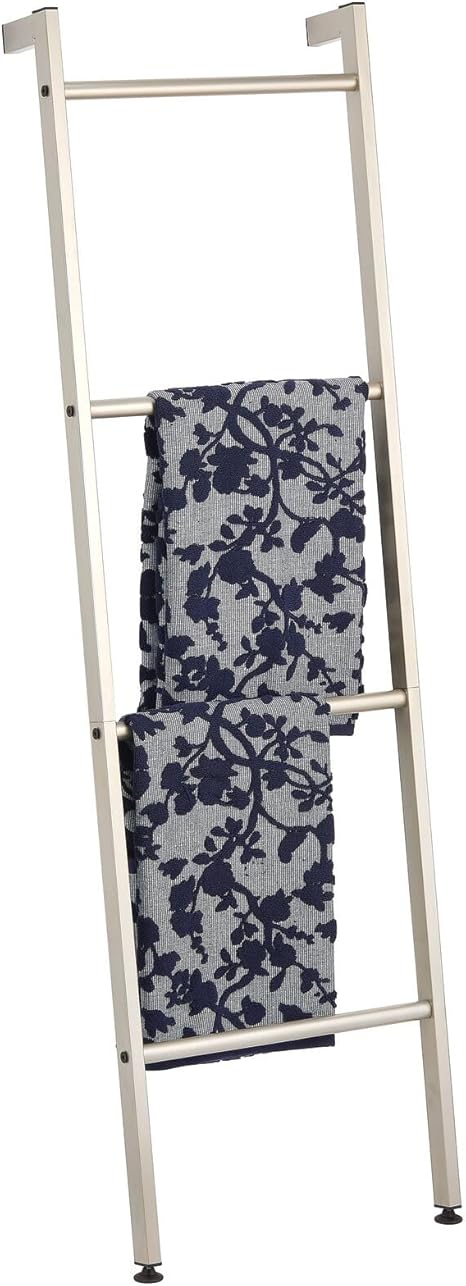 mDesign Ladder Style Towel Rail — Free-Standing Towel Rack with 4 ...
