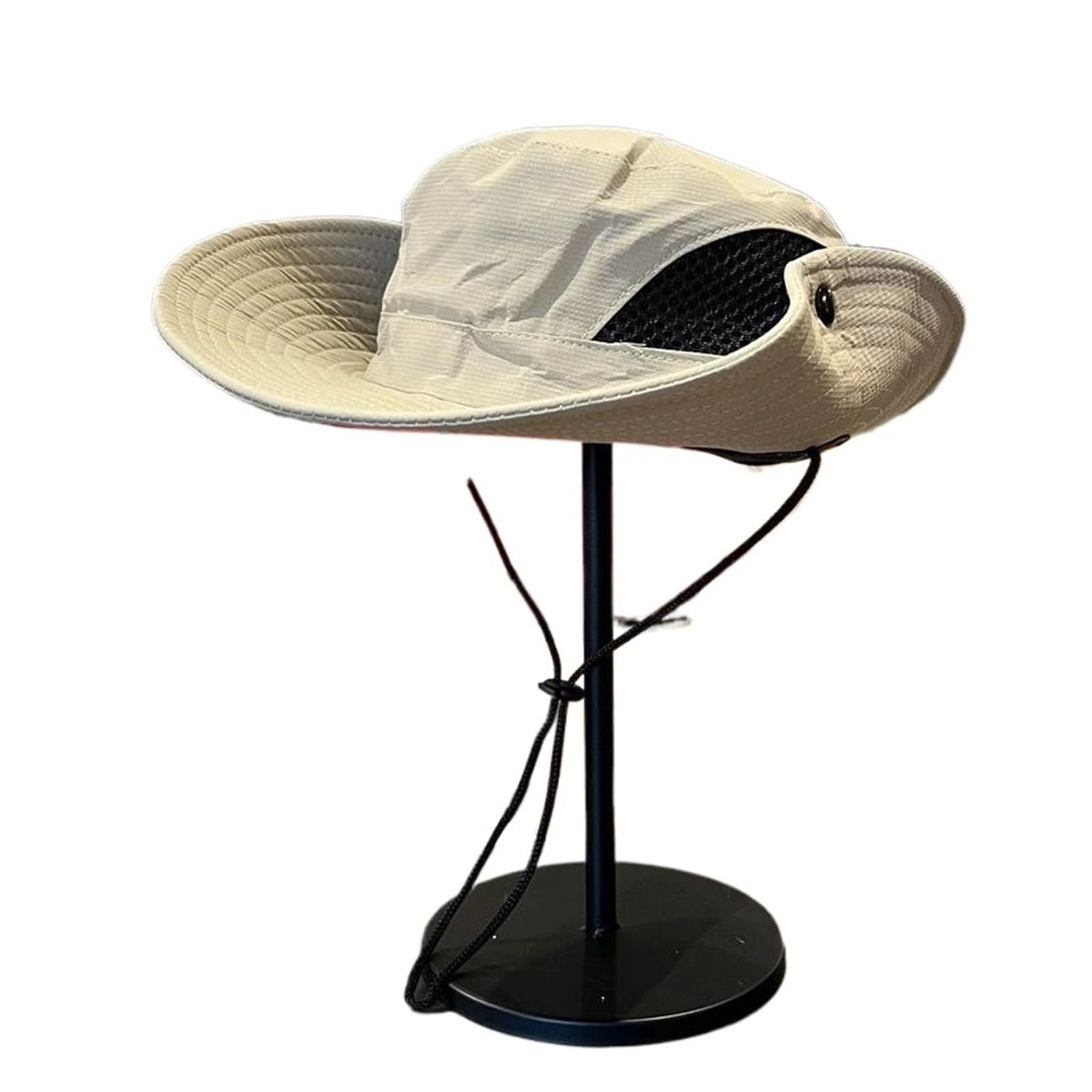 ERHTGUO Outdoor Camping Hiking Sun Protection Hat Fisherman Fishing Large Edge Cream Cycling(Khaki)
