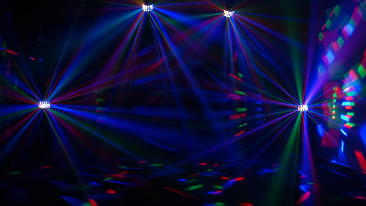 CHAUVET DJ JAM Pack Gold Party Lighting Package - Derby, Laser, Fog Machine & UV Wash/Strobe