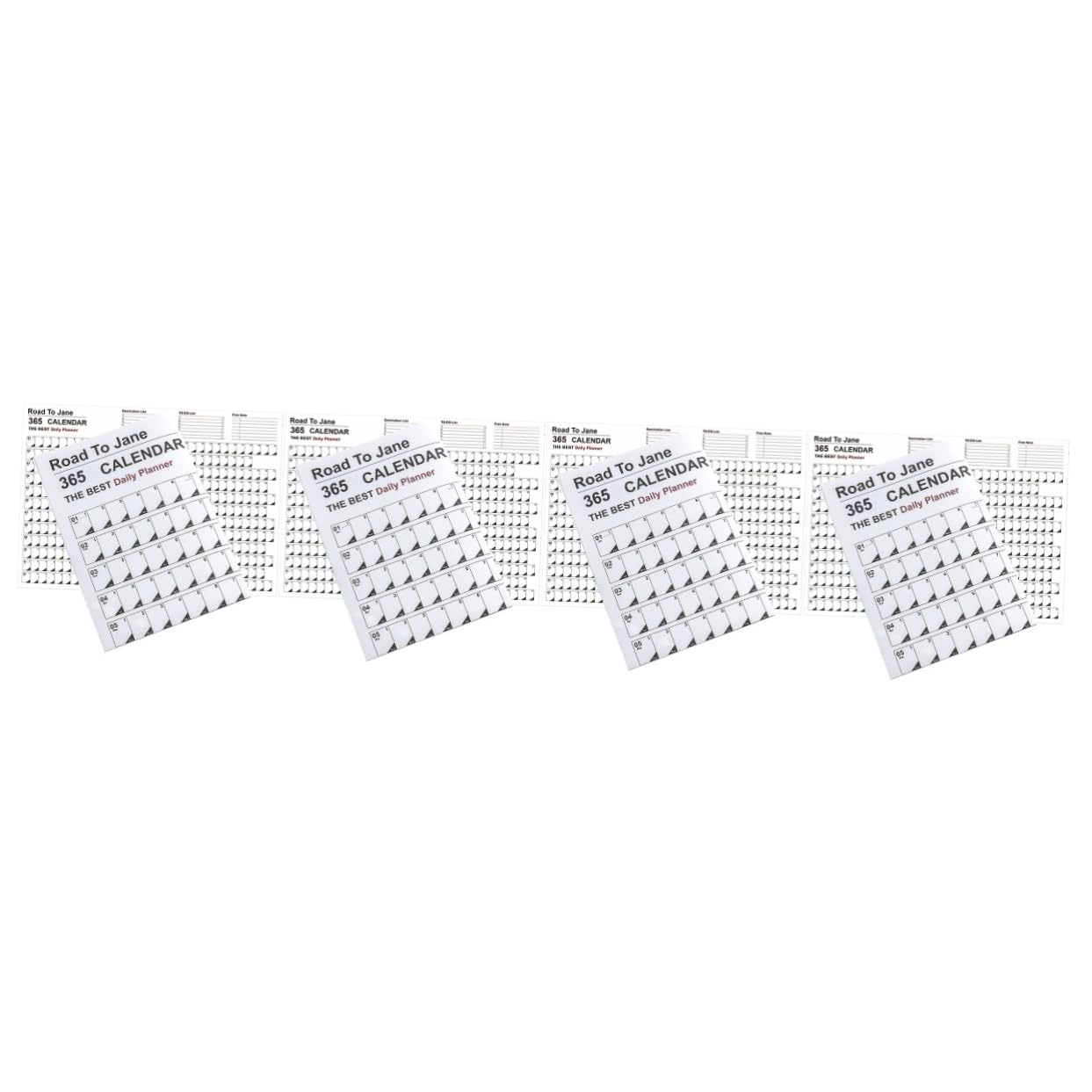 Lurrose 8stücke Wandkalender Für Tägliche Planung Kreativer Jahresplaner Im Minimalistischen Design Für Büro Schule Und Zuhause Wandkalender Mit Übersicht