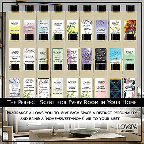 Lovspa Clean Cotton Blossom Reed Diffuser Oil Refill With Reed Sticks | Fresh & Clean Laundry Linen Notes Of Citrus, Florals, Vanilla Musk & Amber | Room Diffuser Sticks Refill #TOP5