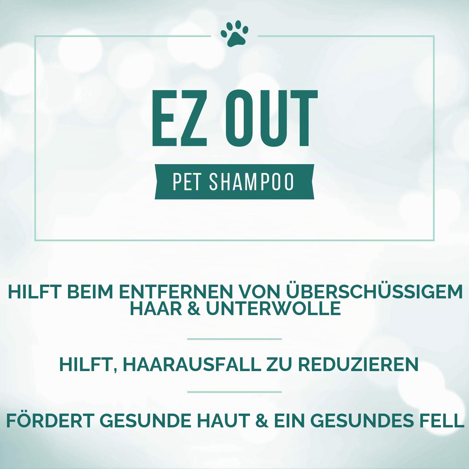 Natures Specialties Ez Out Shampoo for Pets 3.8 Litre