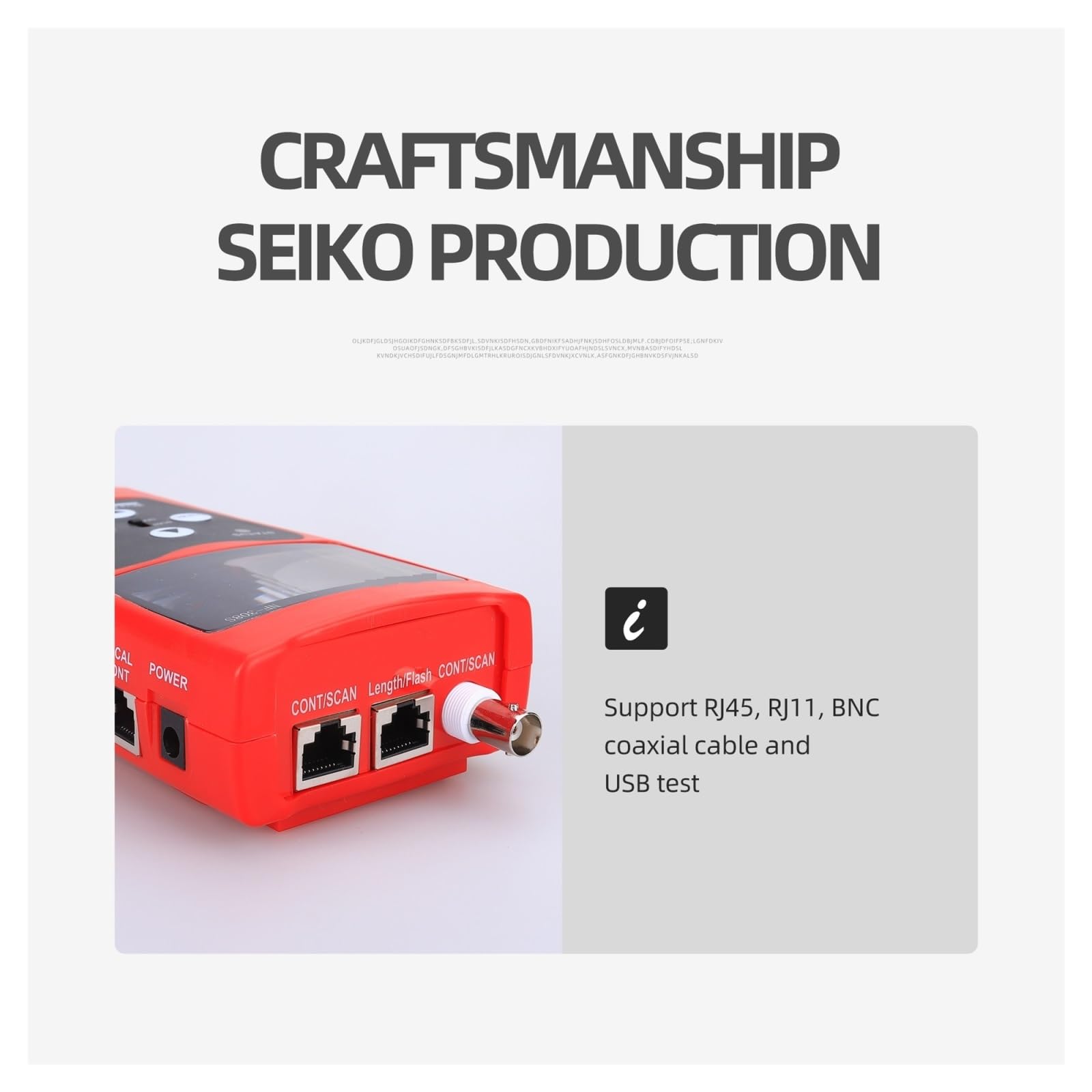 Rastreador De Cables Multifunción NF-308S For Red Prueba Línea Telefónica, Probador Cable Ethernet RJ11 RJ45 Diagnósticos Rápidos Precisos