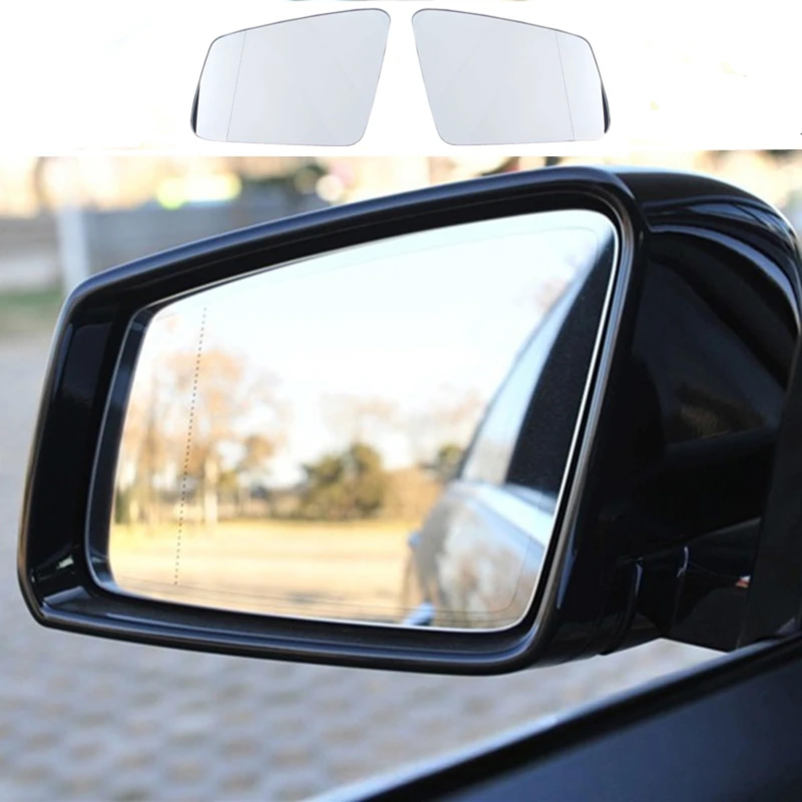 Vetro Retrovisore Per Benz Per W204 2011-2014 Per W212 2009-2015 Vetro Retrovisore | Lente specchietto retrovisore riscaldato HD vetro laterale automatico(Pair)