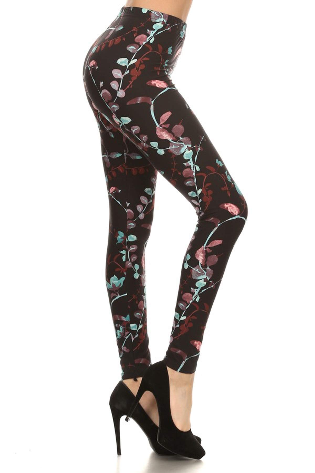 Leggings Depot Womens Plus Size High Waisted Capri Print Leggings