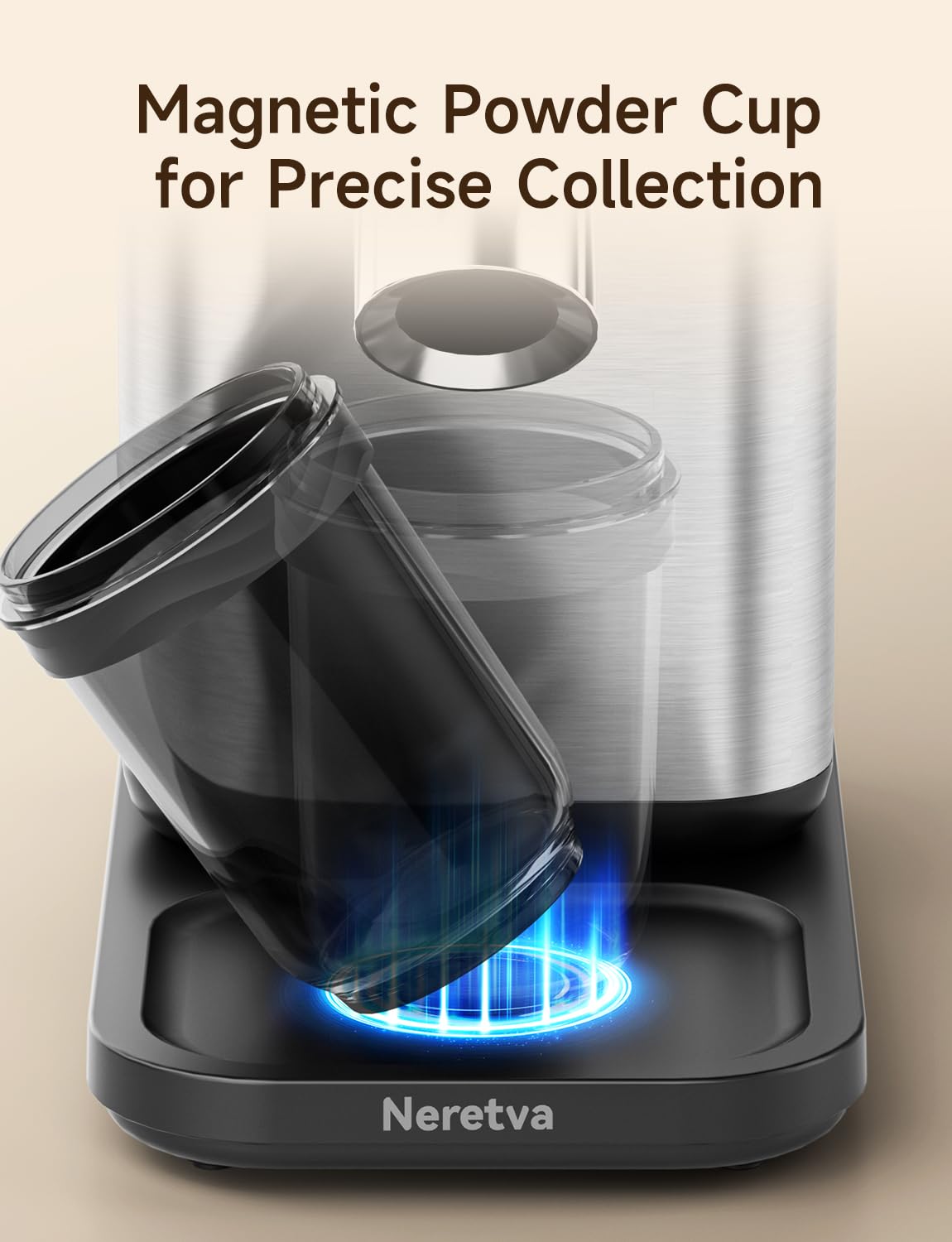 Neretva Kaffeemühle, Professionelle 40 Präzisionsschleife Kaffeemühle Elektrisch Gleichmäßige Mahlung&Antistatik&Rückstandsfrei Kaffeemühle Kegelmahlwerk Espresso/Filterkaffee/French Press/Moka-Kanne