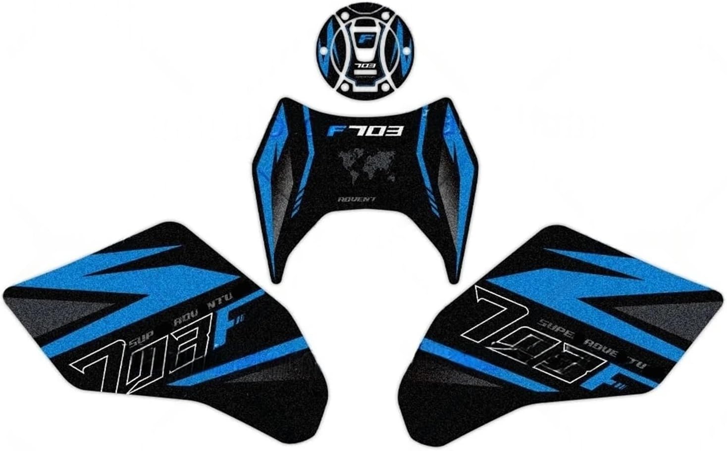 Motorcycle Tank Sticker Motorcycle Accessories Side Tank Stickers Fuel Traction Pads Protection Decals for Zontes 703-F ZT 2025.