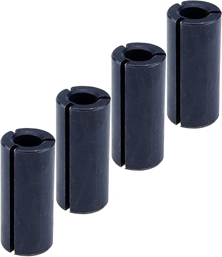 4 piezas de broca de herramienta de manga de conversión de enrutador, 12 a 14 pulgadas (0.500-0.250 in) de conversión de enrutador, reductor