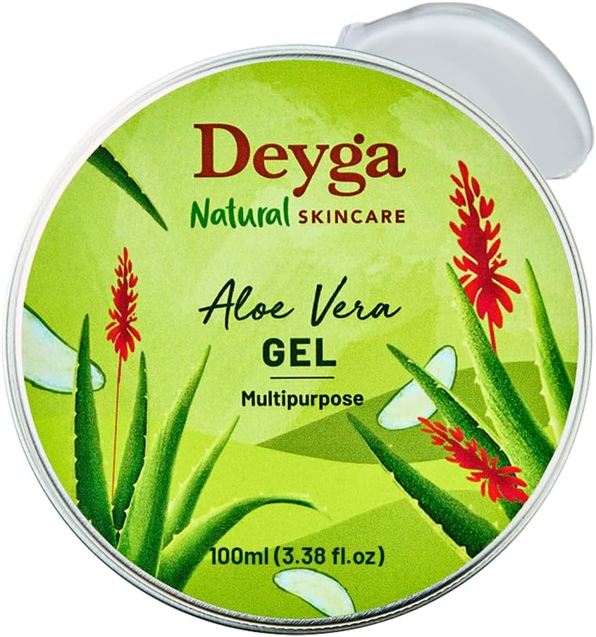 Deyga Aloe Vera Gel | Fresh Natural Multipurpose Aloe Vera Gel for Skin, Face, Hair Care Moisturizer | All Skin Type | Men & Women (100g) Pack of 1