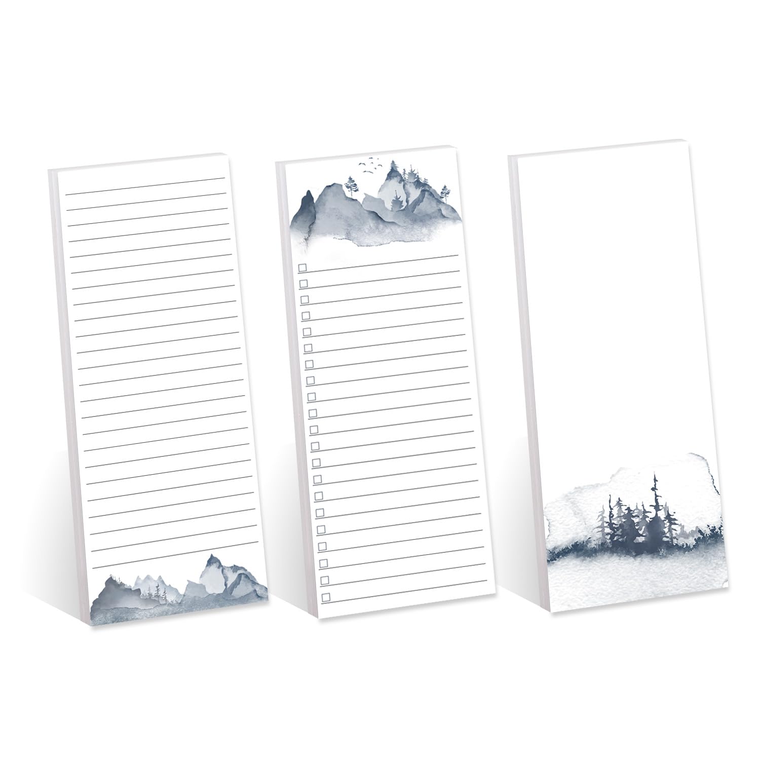 Bloc-notes adhésifs format panoramique bleu paysage pour stopper l'oubli de notes - 7