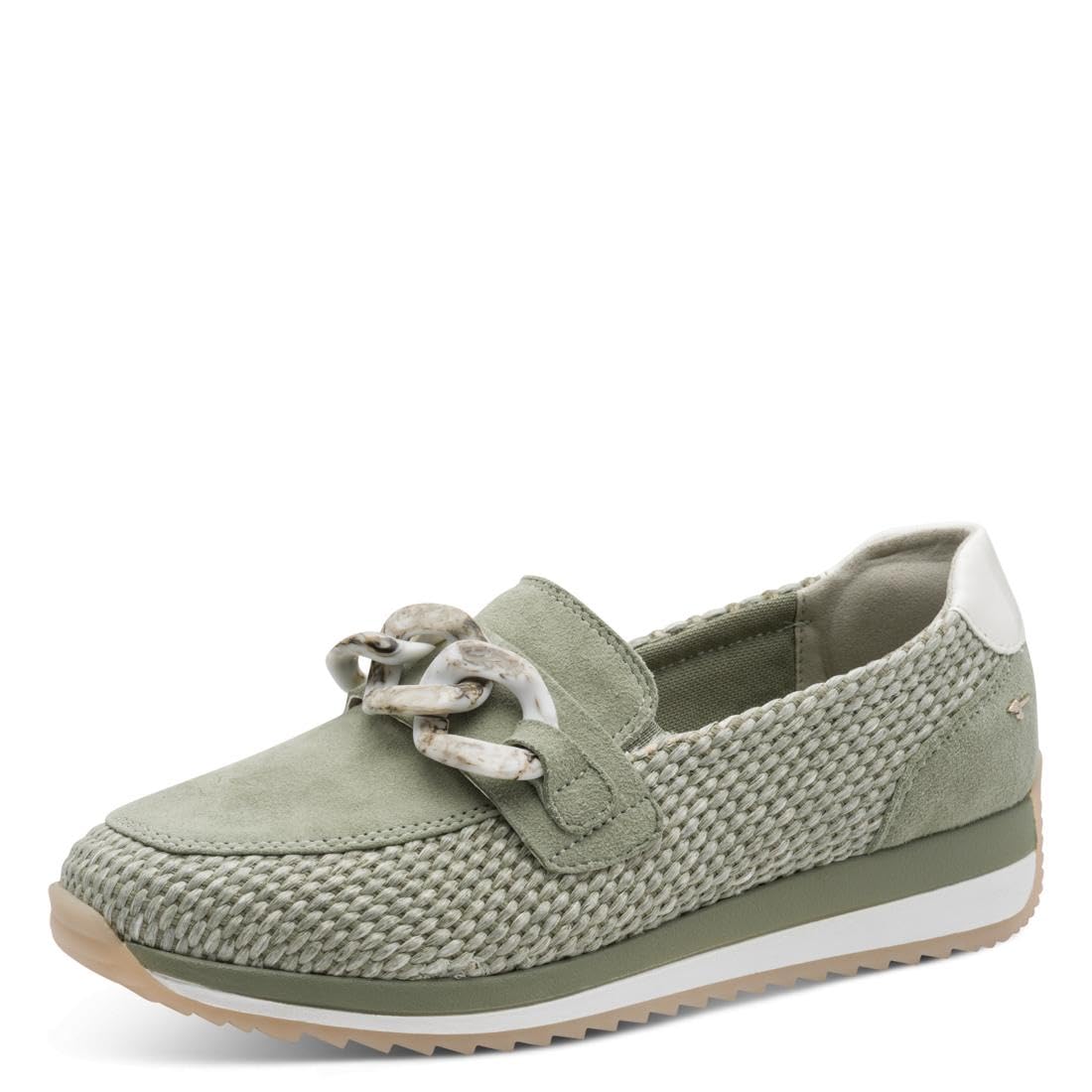 Tamaris Women's Comfort Damen Slipper 8-84707-46 Loafer, Sage, 3.5 UK