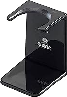 KENT VSB2 Large Black Plastic Shaving Brush Stand - Hang Dry Holder Extends Bristle Life, Essential Men's Wet Shave Kit Accessory