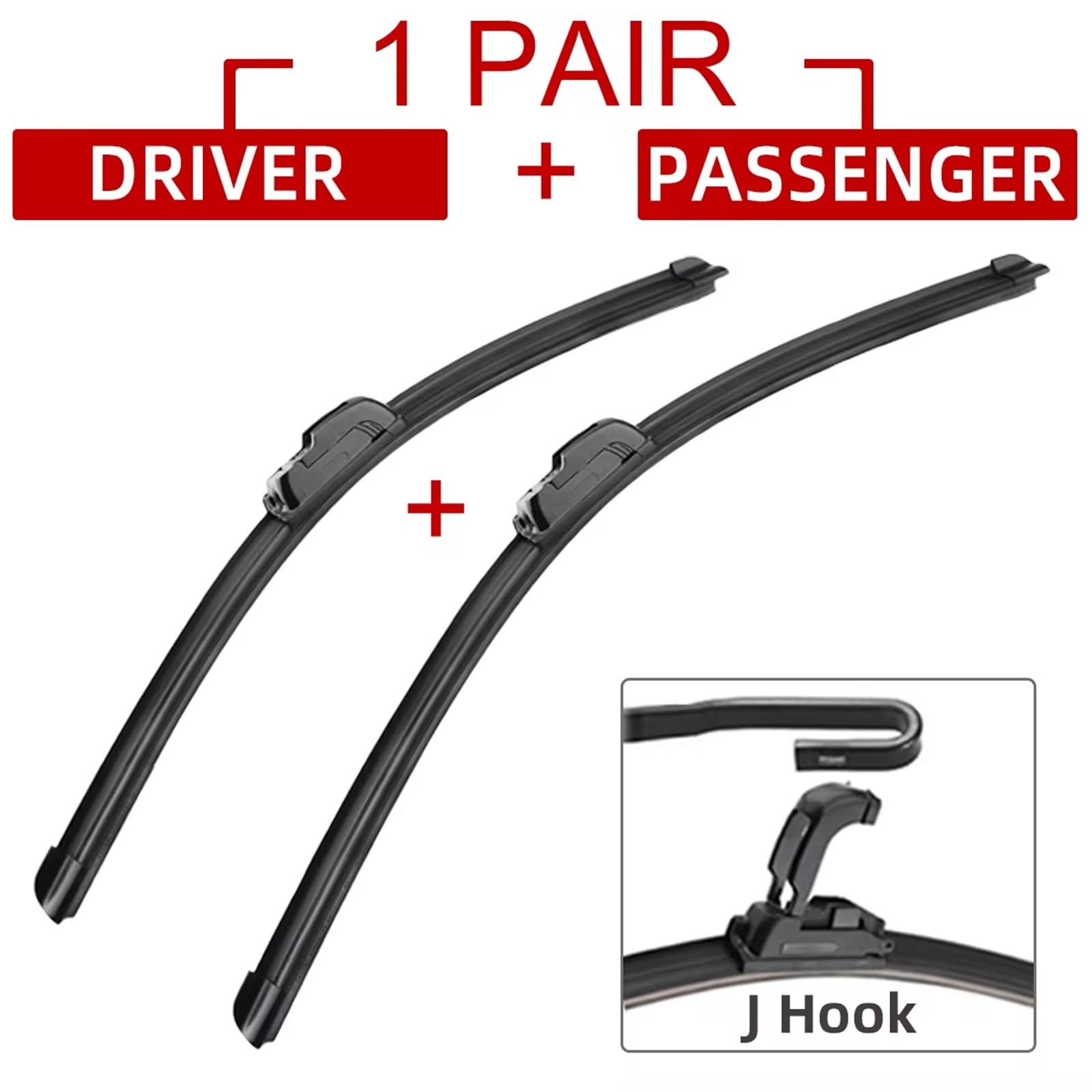 Spazzola Tergicristallo Compatibile con per CRV per CR-V per MK1 1995 1996 1997 1998-2002 Accessori per Auto Spazzole Tergicristallo Anteriori Tergicristalli Ganci U Type J 19"+ 19"