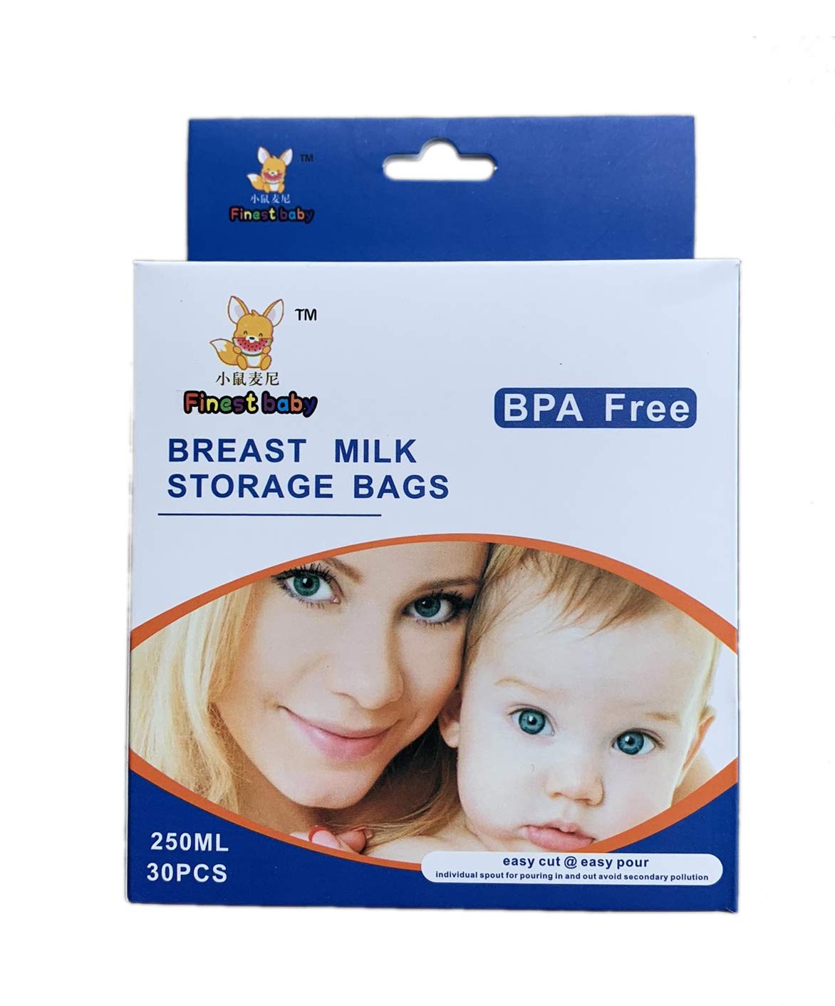 THE LITTLE LOOKERS Breast Milk Storage Bags 250Ml Baby Food Disposable Convenient Child Breast Milk Freezer Bag Bpa Free (30 Pieces Per Box),Purple-image-45