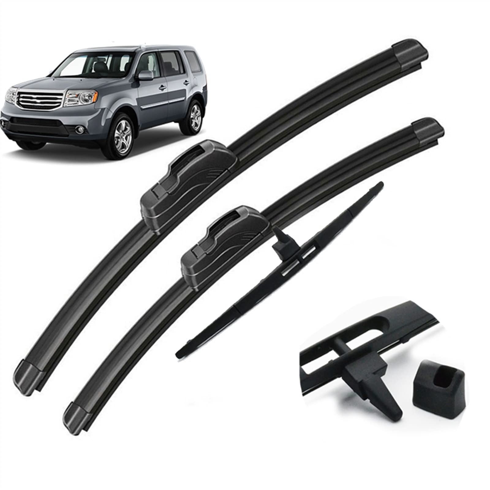 Kit balais d'essuie-glace Pilote MK2 pour rouler serein sous la pluie brosses pare-brise 2009-2015
