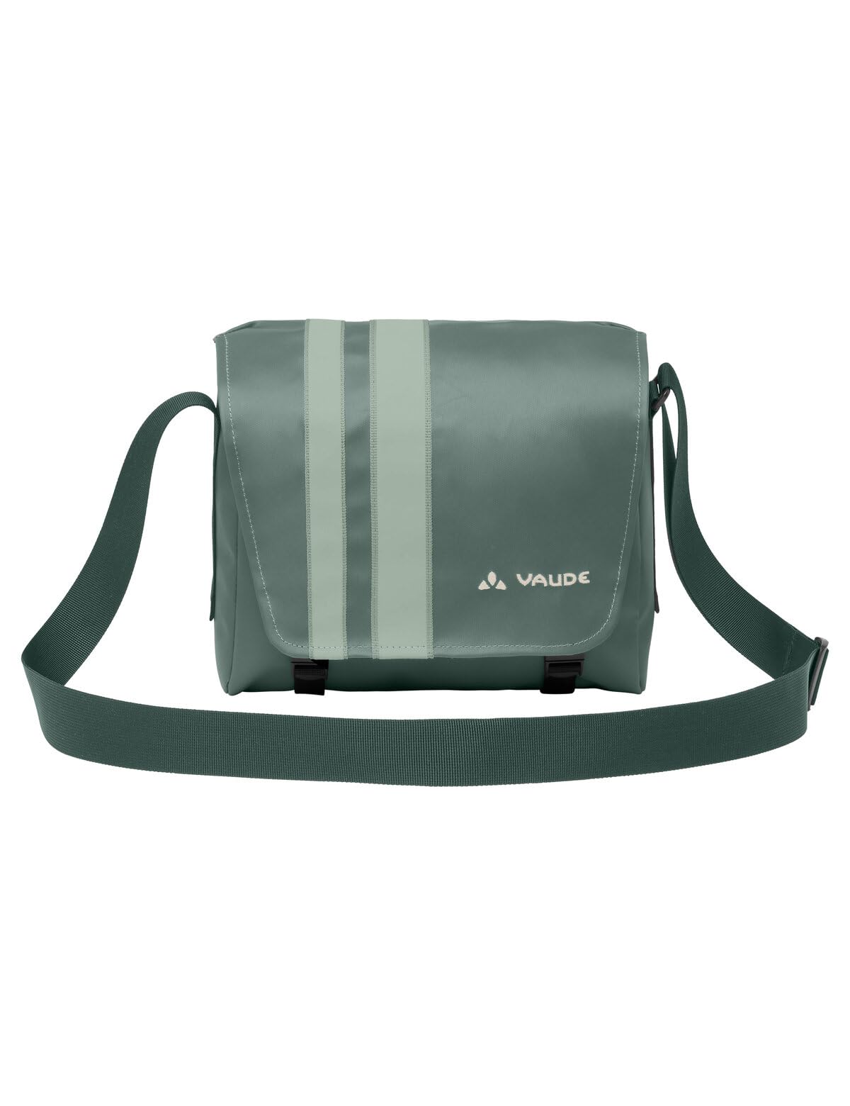 VAUDE Kleine Umhängetasche mit Trolleyhalterung & Recycled PET Material, Wasserdicht mit Reißverschluss-Fächern & Schlüsselhalter - für deinen Urlaub