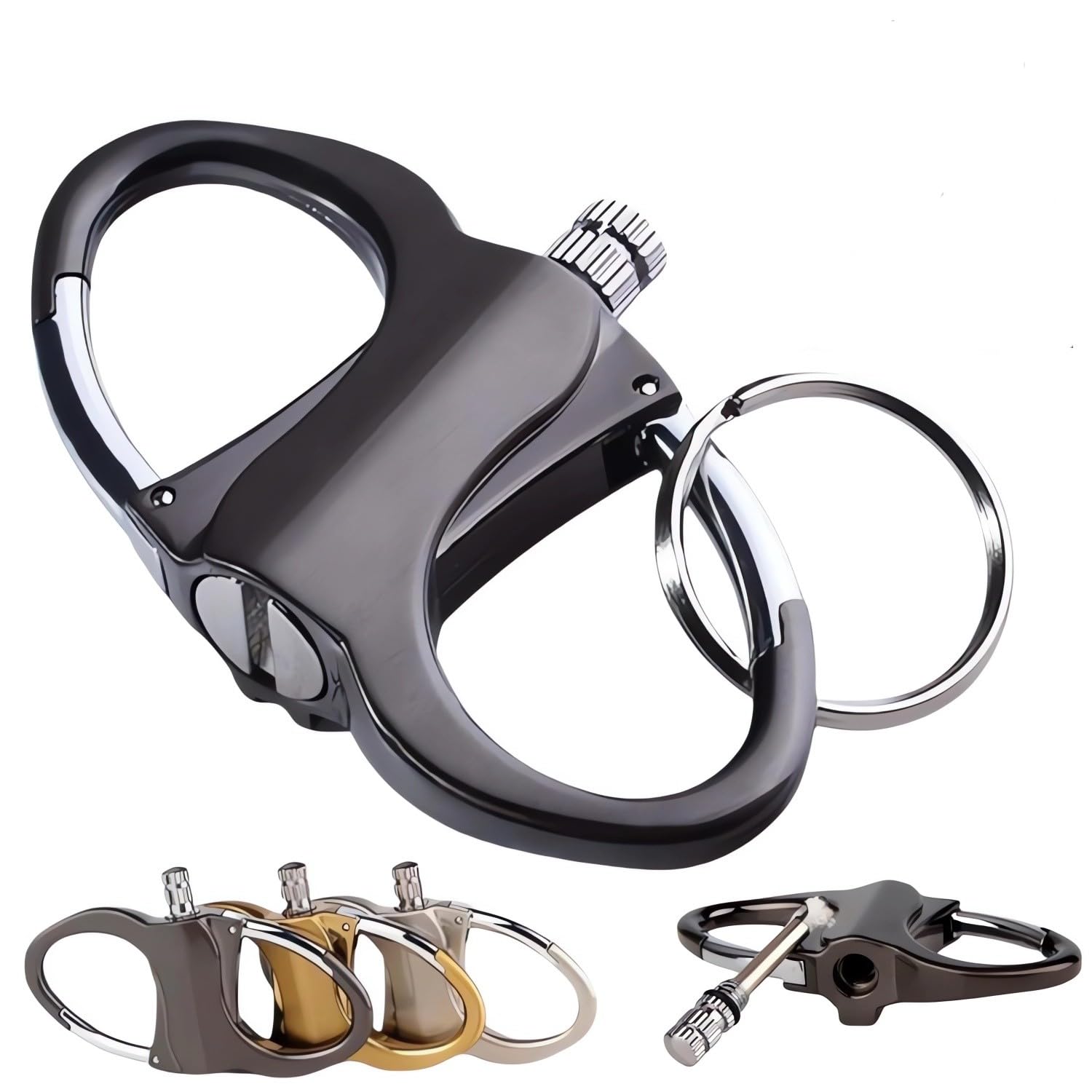 Keychain Lighter Match Soft Flame Portable Hidden Key Chain Reusable Permanent Waterproof Kerosene Refillable Lighter