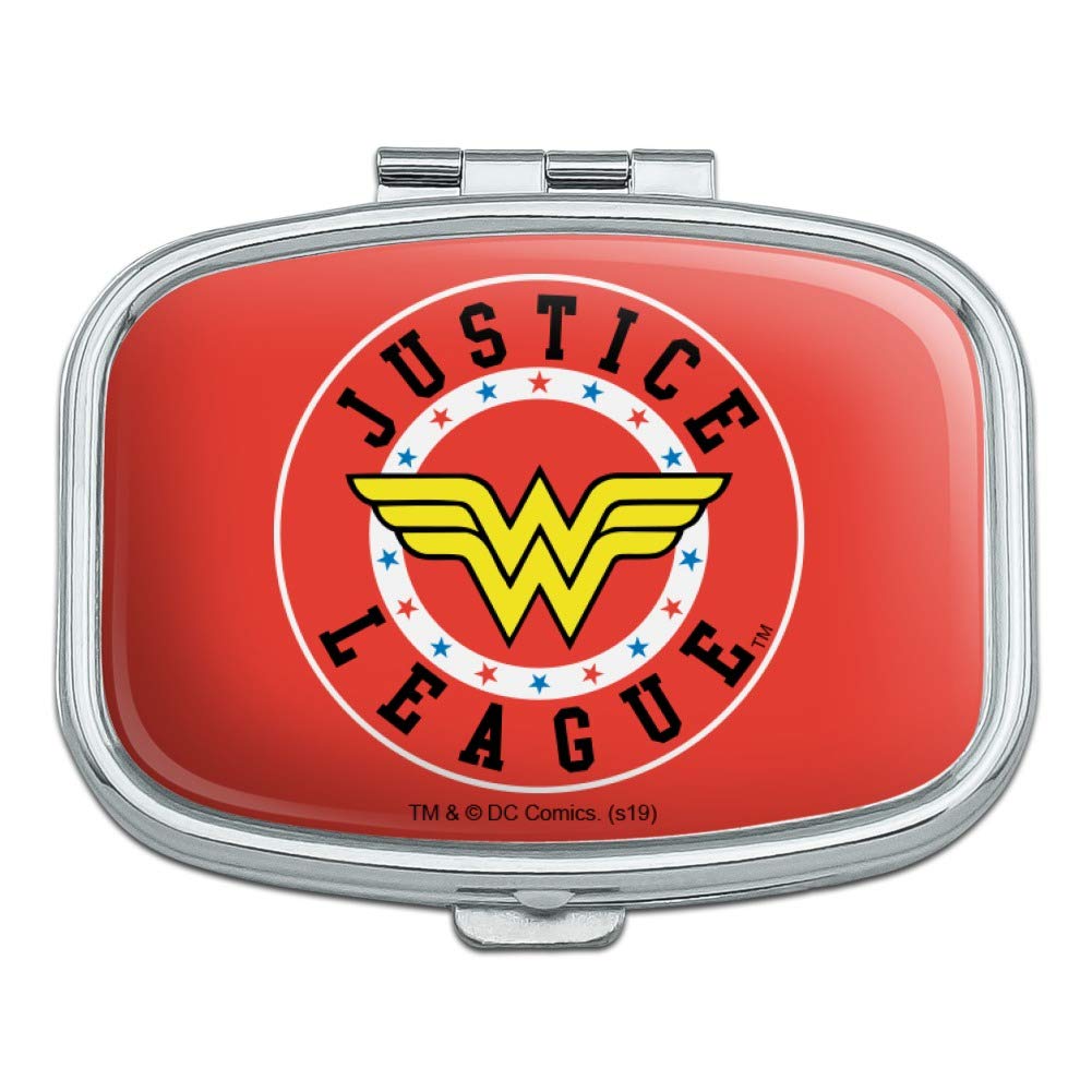 Justice League Wonder Woman Athletic Logo Rectangle Pill Case Trinket Gift Box