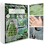 HU SANZY Garden Netting, Ultra Fine Mesh Protection Netting for Vegetable Plants Fruits Flowers...