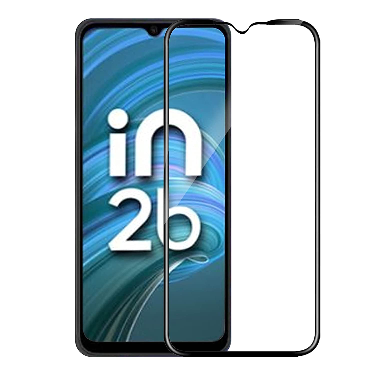 NRSON® Tempered Glass Screen Protector Compatible for MICROMAX in 2B (Except Edge to Edge) and Free Complete Easy Installation kit [ 6D-11D Pack of 1]