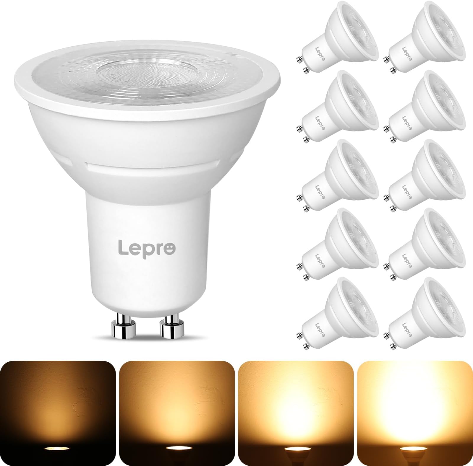 Dimmable GU10 LED Bulbs Warm White