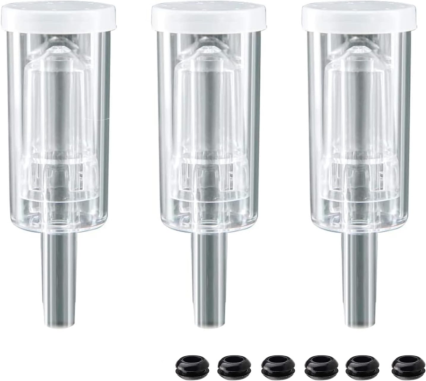 Zazolyne Fermentation Airlocks with Grommets 3PCS (3)