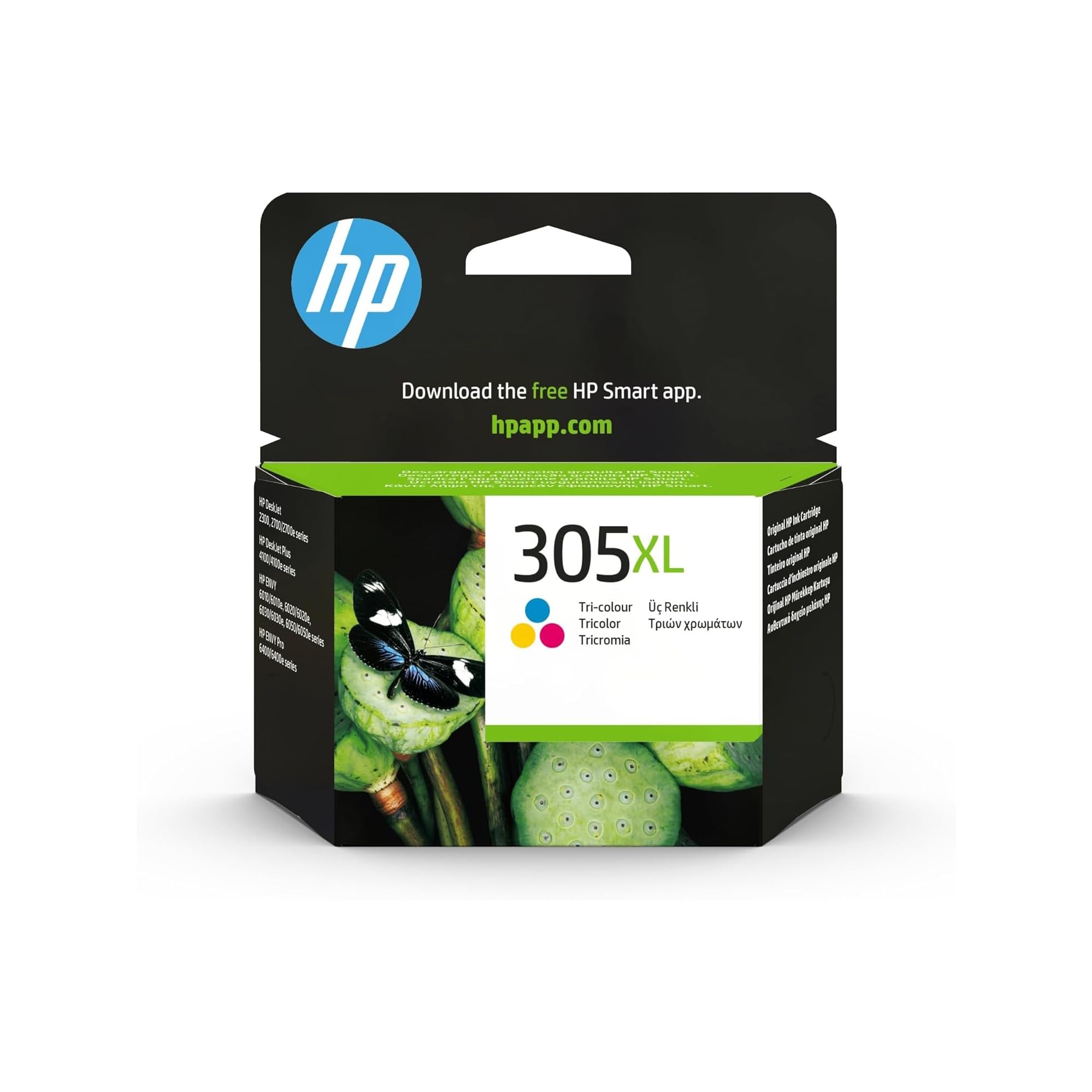 HP 305XL 3YM63AE High Capacity Ink Cartridge Compatible with HP Deskjet Series 2700, 4200, Envy Series 6020, 6030, 6400, 6430, Tricolor ECOLOGO