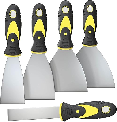 5Pcs Putty Knife, Set, 1″ 2″ 3″ 4″…