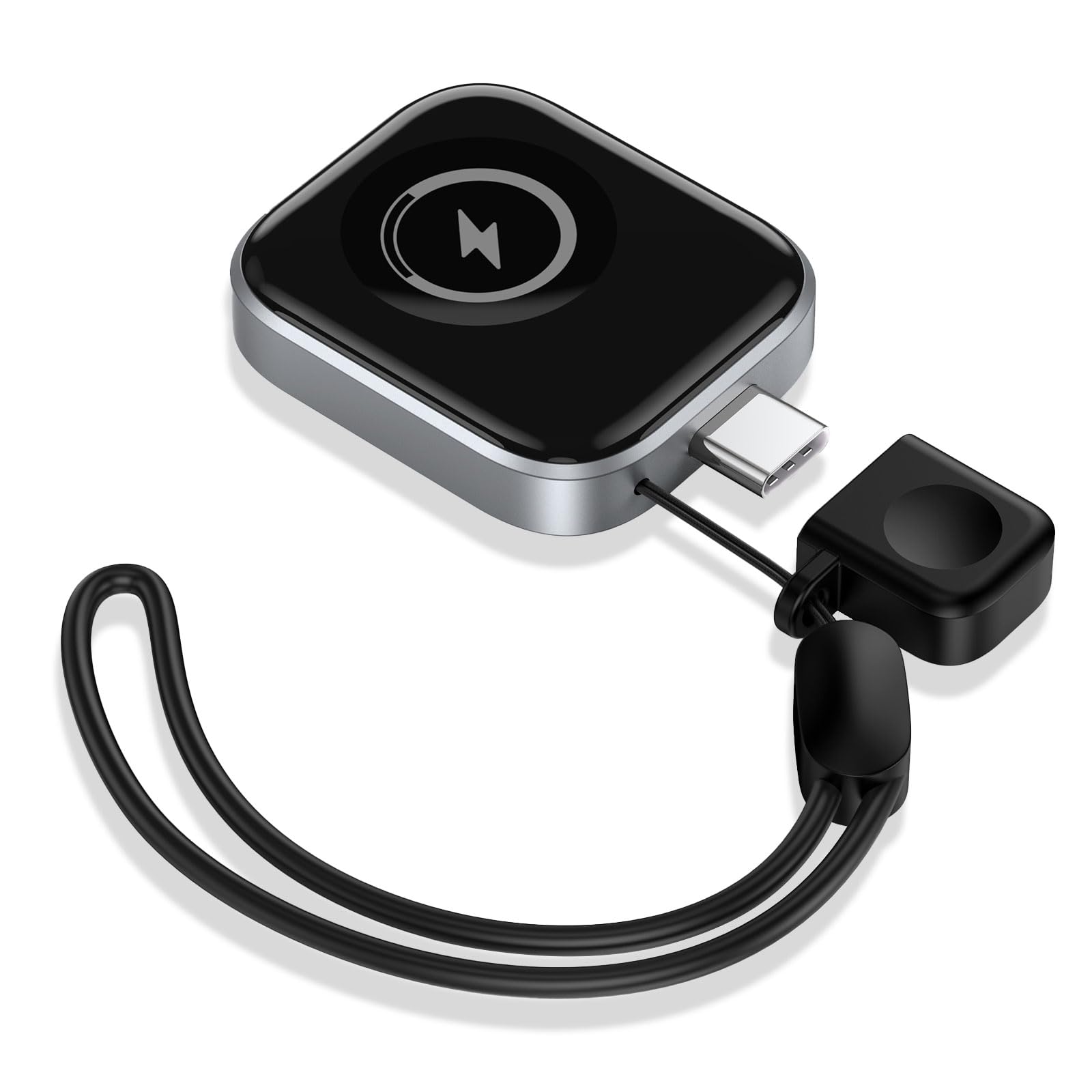 for Apple Watch Charger,Magnetic Portable iWatch Charger USB C Fast Wireless Charging Travel Watch Charger for iWatch Ultra2/Ultra/SE2/SE Series 10/9/8/7/6/5/4/3,Black