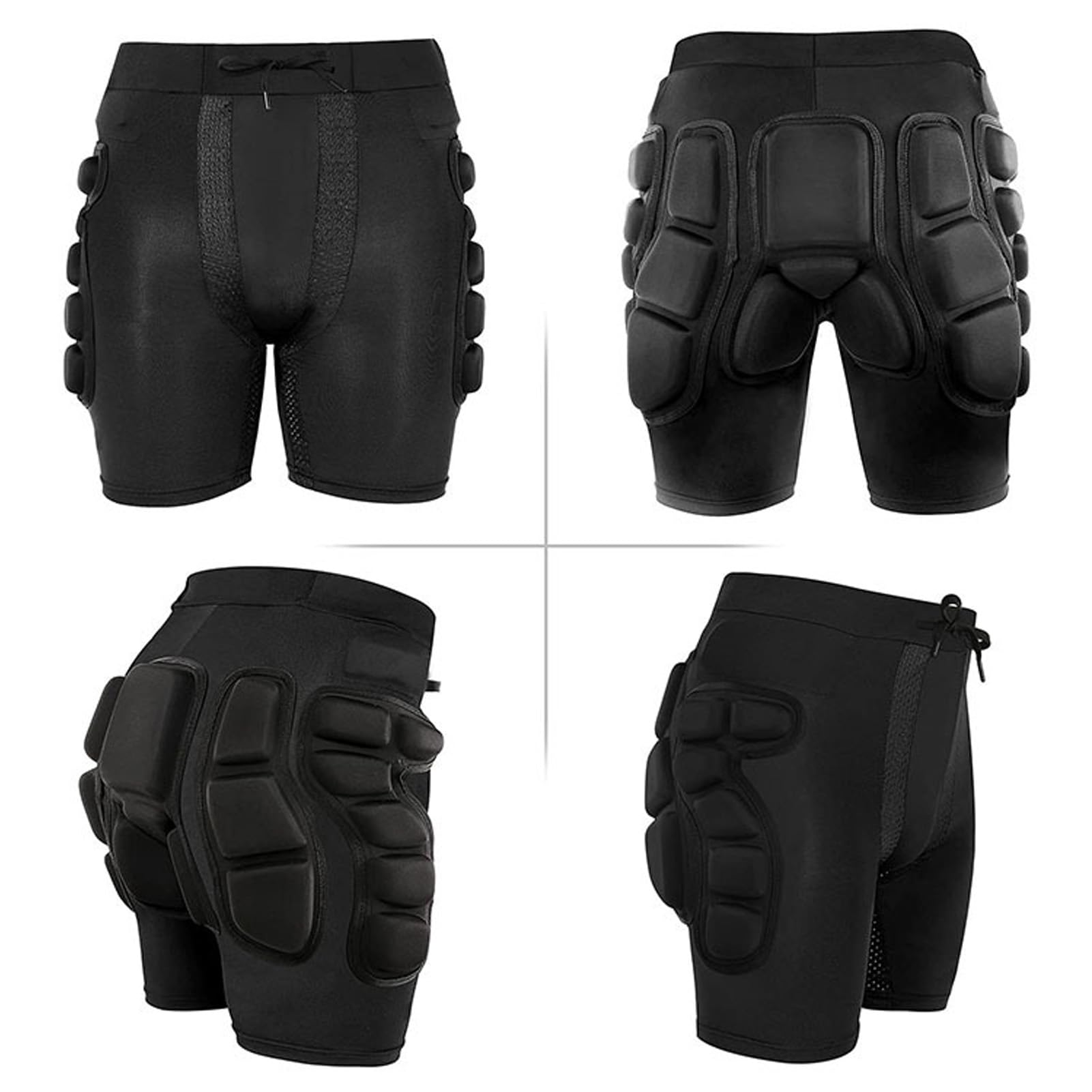 banapoy 3D -Schutz Eva Butt Pads Gepolsterte Shorts, Atmungsaktive, Verdickte Hüftbummel Kurze Hosen, Crash Pad Impact Gear Zum Skaten, Snowboarden, Skifahren