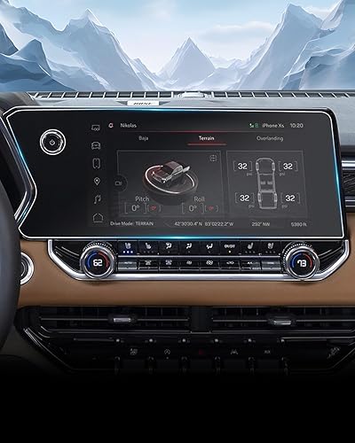 Miniatura 200 de Protector de pantalla para GMC Sierra 1500/2500HD/3500HD (AT4/AT4X/Denali/Denali Ultimate) Protector de pantalla táctil de 13.4 pulgadas y 12.3 Kit