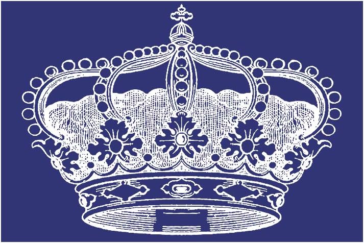 RAYHER Crown Din A5 Stencil Plus Coating Knife in Tab-Bag, Blue, 2.6 x 1.61 x 2 cm