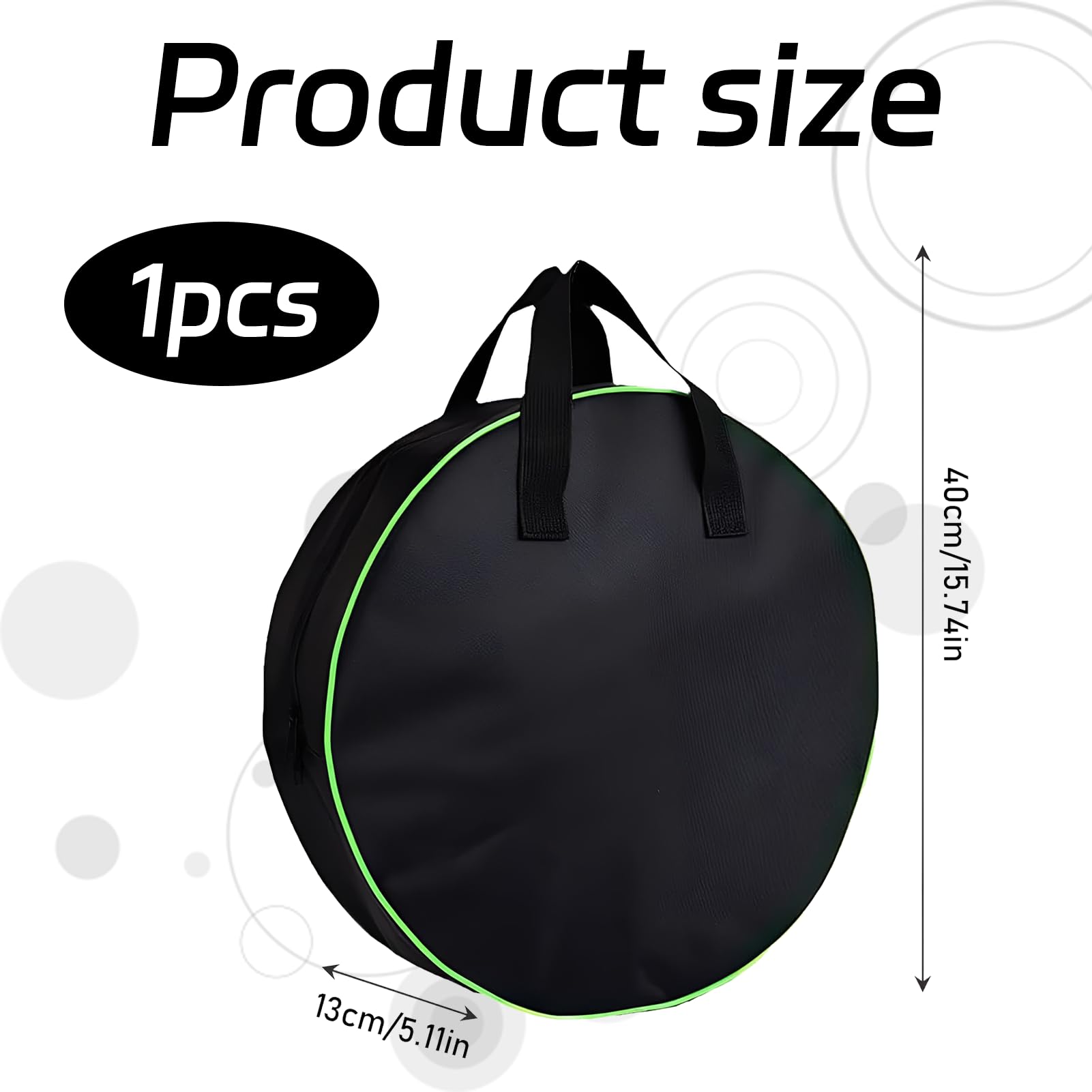 Sac de Transport de Câble EV Voiture électrique 40 x 13 cm Noir