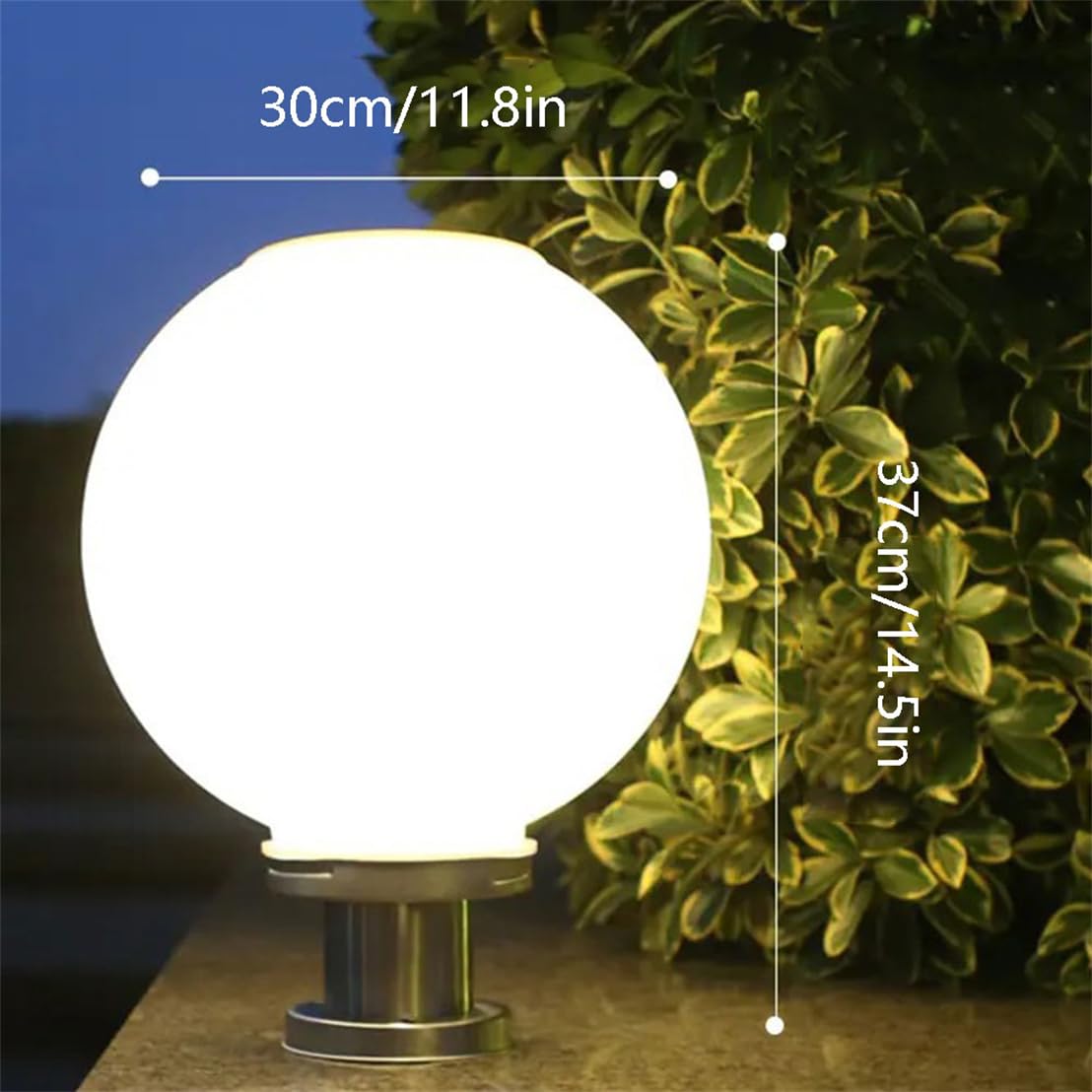 Akrylowa lampa stołowa na zewnątrz z globusem LED