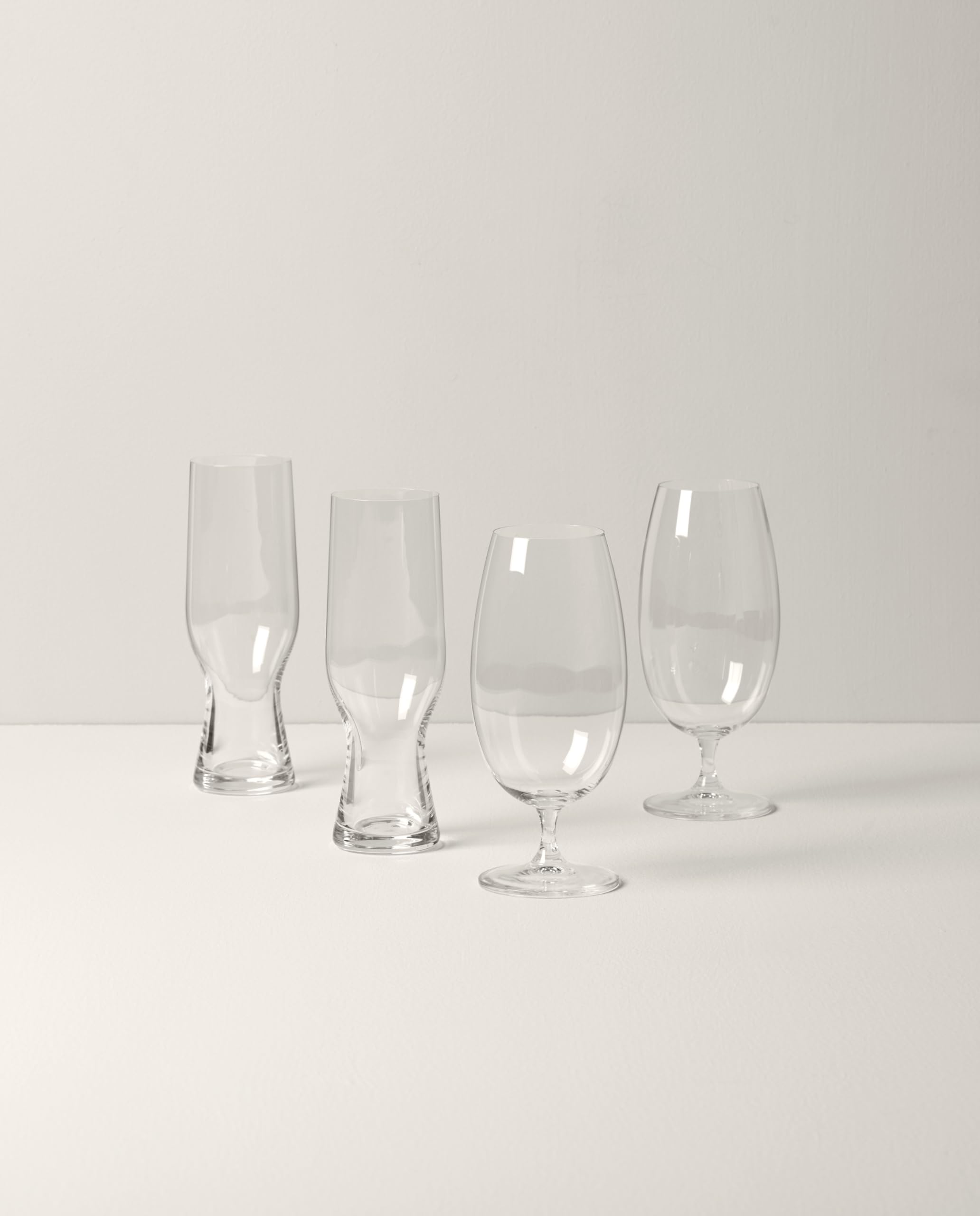 Lenox Tuscany Classics - Juego de 4 vasos de cerveza, 2.6 libras, transparente