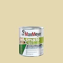Maxmeyer Smalto All’Acqua Poliuretanico Opaco Bianco Panna 0,75 L