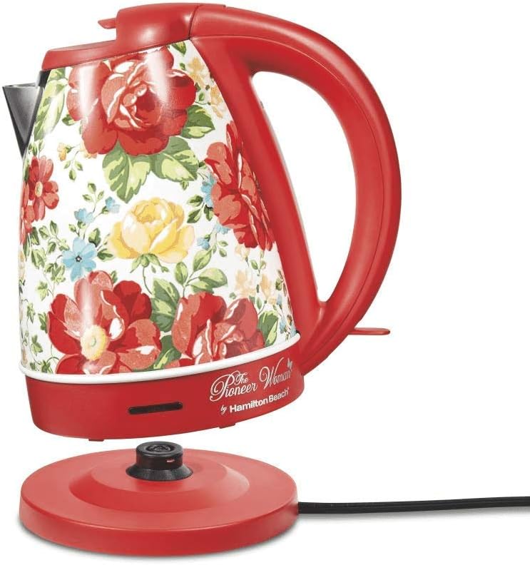 The Pioneer Woman 1.7 Liter Vintage Floral Electric Kettle, Model 40970 by Hamilton Beach The Pioneer Woman 1.7 Liter Vintage Floral Electric Kettle, Model 40970 by Hamilton Beach