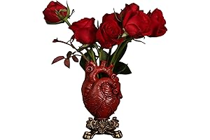 Anatomical Heart Vase with Golden Base: A Gothic Touch for Your Interior