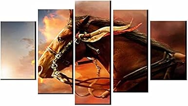 تبلوة مطبوع فينيل من مودرن أرت 5 قطع، مقاس 60 سم عرض 100سم