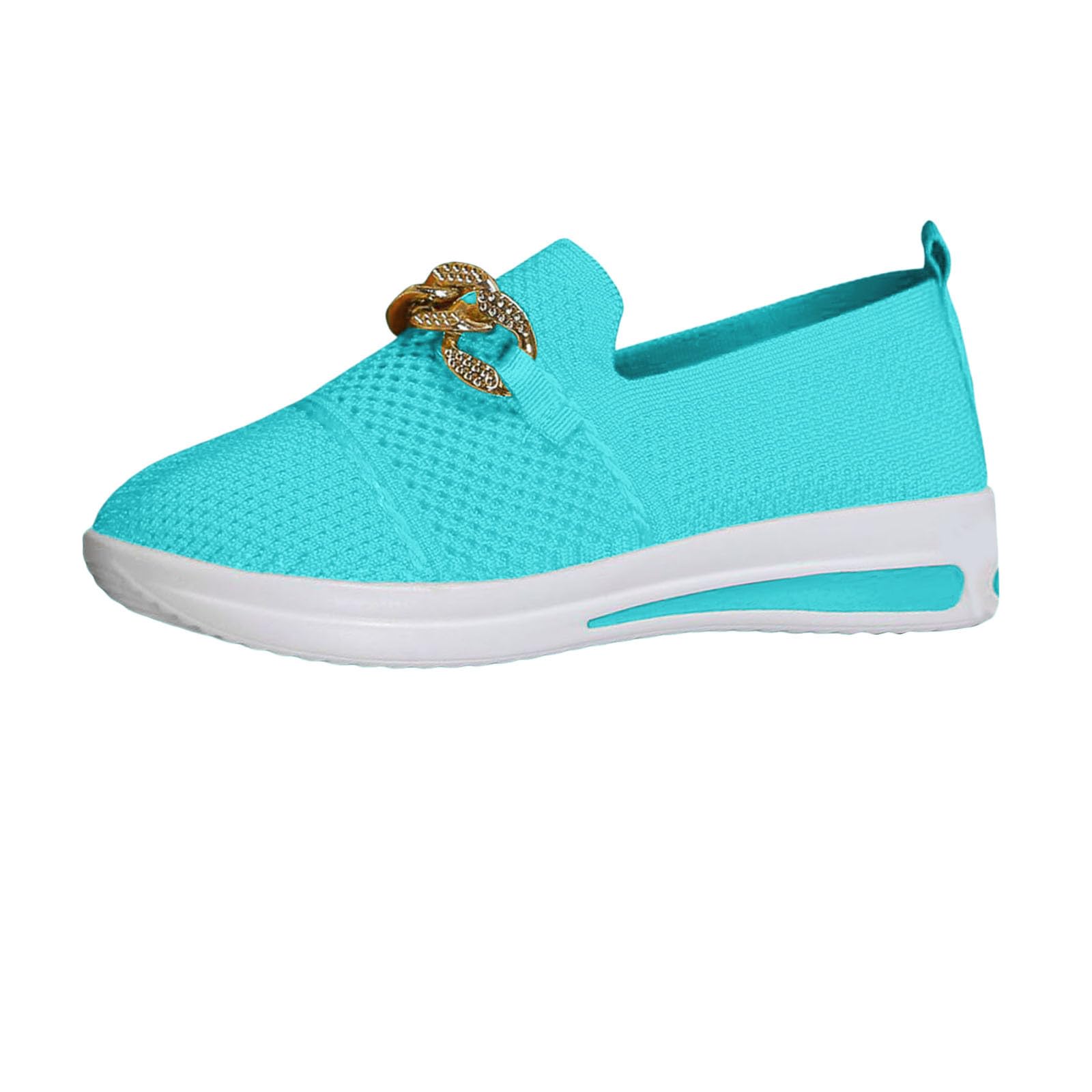 Zapatos para mujer, zapatos para mujer, tejidos ortopédicos, transpirables, suela suave, zapatos deportivos cómodos para caminar, Bu1, 39.5 EU