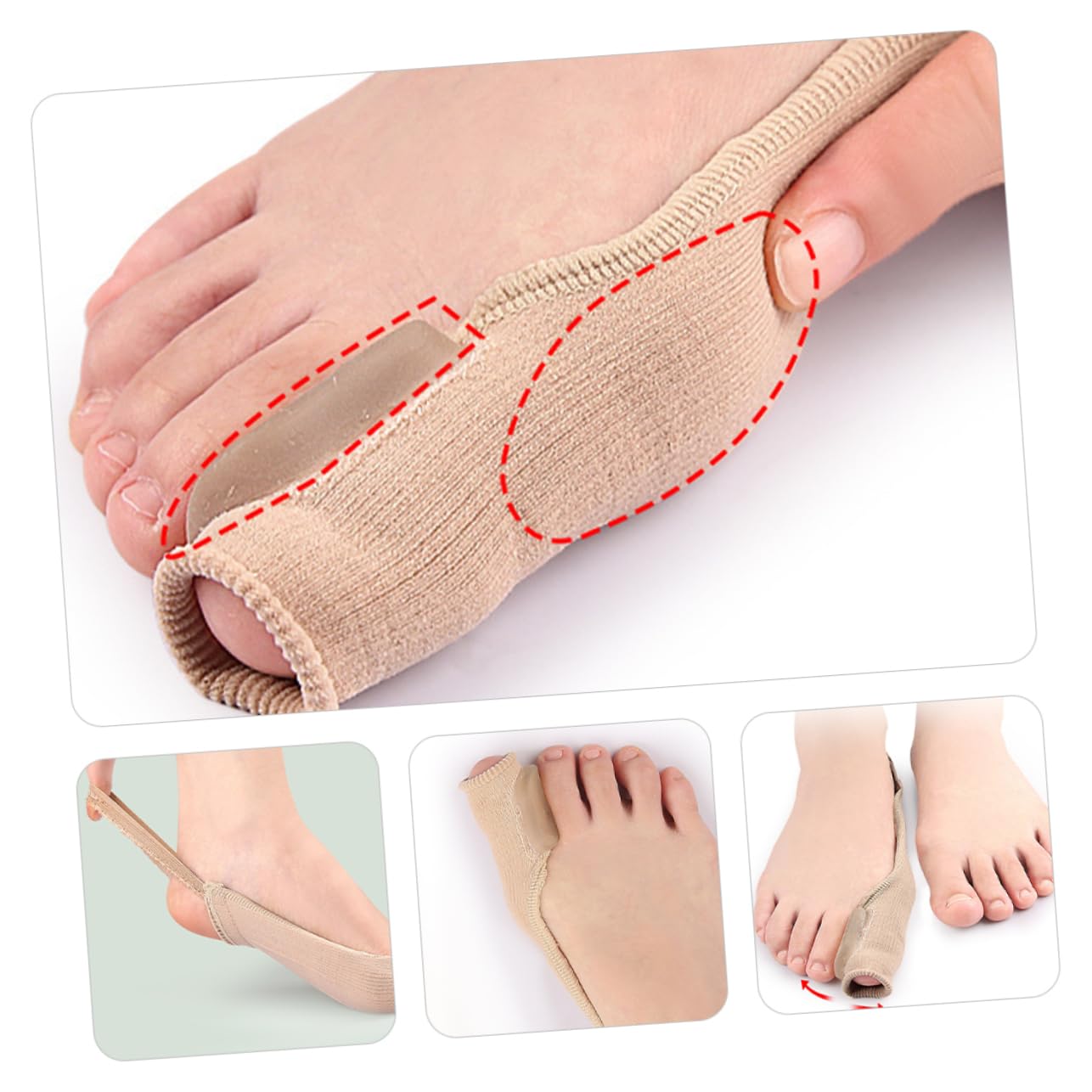 HAKIDZEL Bunion Correction Women Toe Separator Toe Spacers for Women Corrector Foot