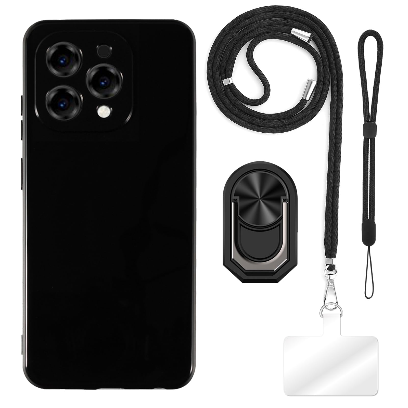 Coque TPU Avec Dragonne Et Support Anneau Pour Doogee V10 - Protection Antichoc, Mains Libres