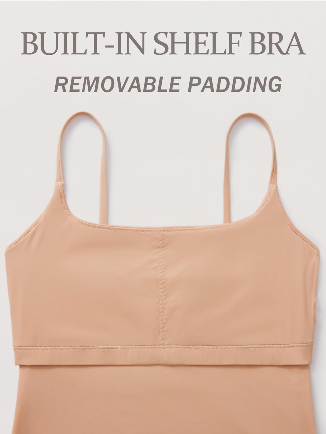 MOMANDA Inbarely Maternity Tank Top for Woman Square Neck Camisole with Built in Bra Sleeveless Pregnancy Basic Yoga Tops - Image 6