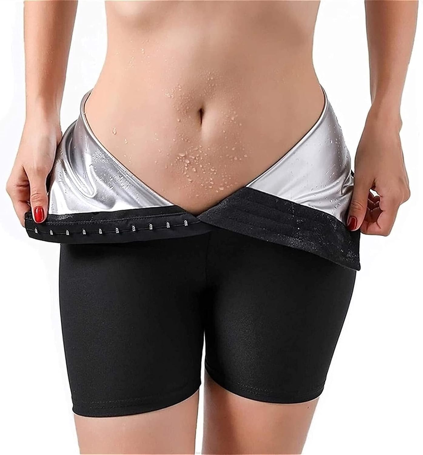 Weight Loss Pants Sauna Pants, Fat Burners, Sports Pants Women Womens Slimming Pants Running Pants Women Hot Thermo Neoprene Sweat Sauna, Belly Slimming Belt Emaciation, Body Slimming Pants Sauna Suit