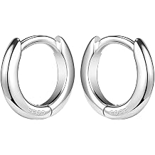 925 Sterling Silver Small Hoop Earrings for Men Nap Earrings Huggie Hoops Cartilage Hoop Earring Tiny Hoop Earrings for Women