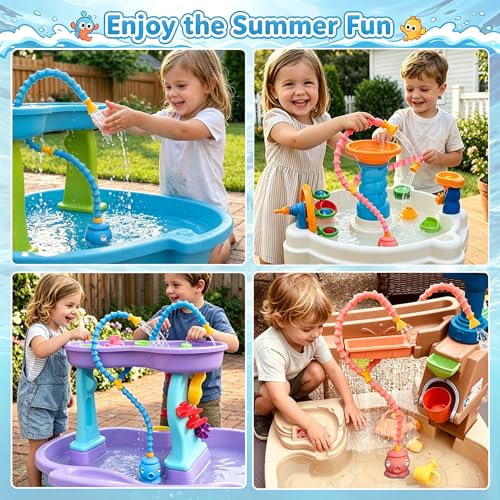 Image of okcool Rechargeable Water Table Pump with Huge Water Output,Water Flow Rate up to 8L /min (2.11 GPM),Kids Sand Water Play Pump,Octopus-Shaped Design,Suitable for Most Water Table on the Market
