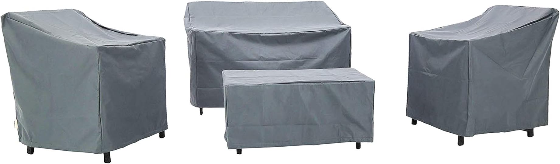 Baner Garden N82 Small Size Covers 4-Piece Outdoor Veranda Patio Garden Furniture Cover Set with Durable and Water Resistant Fabric