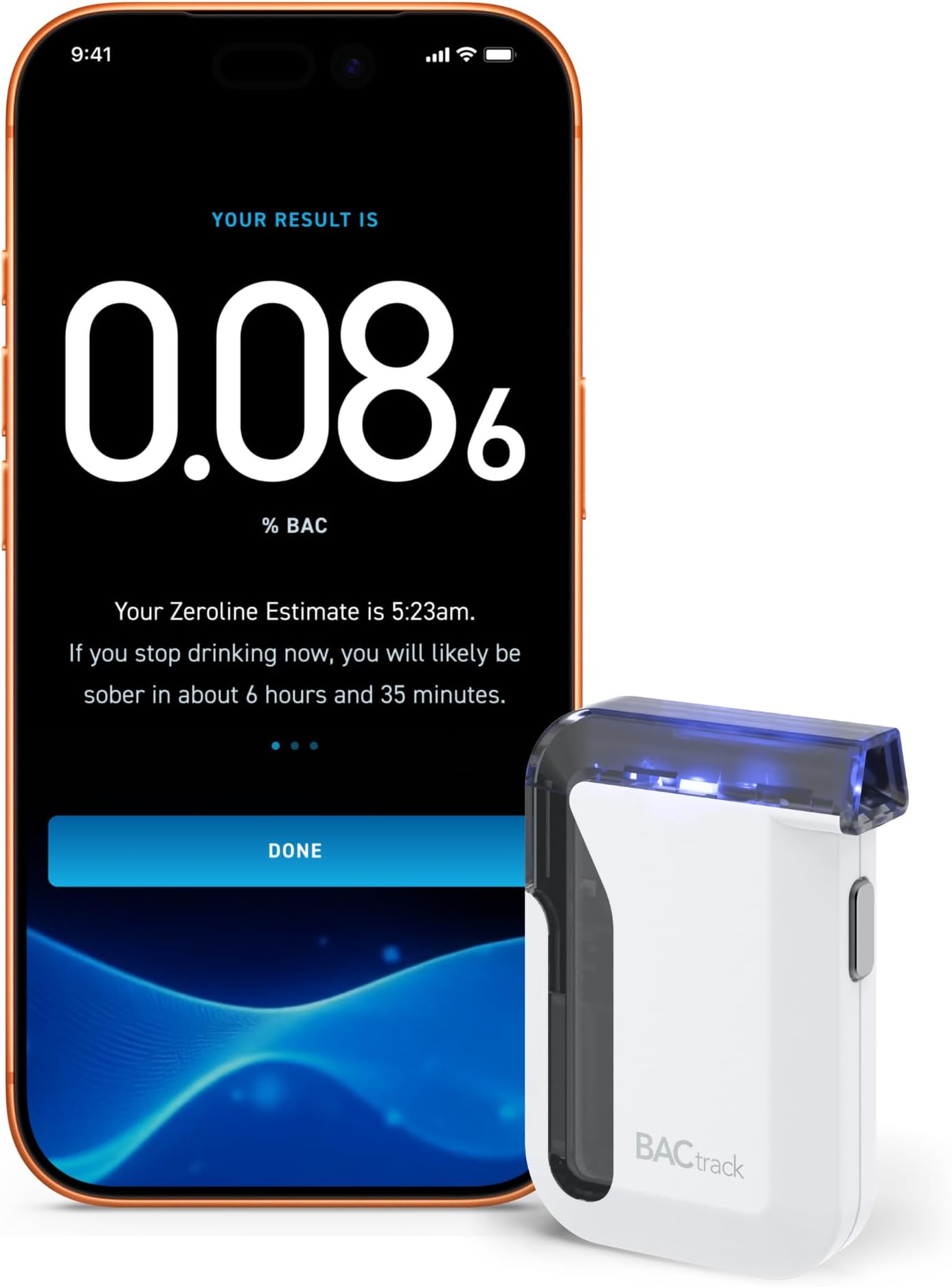 BACtrack Mobile Rechargeable Smartphone Breathalyzer | Professional-Grade Accuracy | App Enabled | iPhone & Android Compatible | BAC Alcohol Tester for Home & Personal Use
