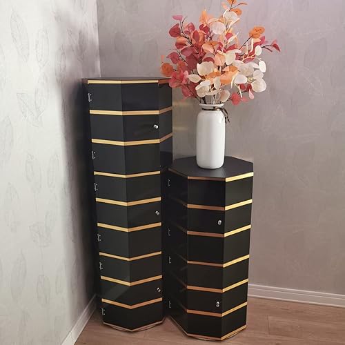 Miniatura 2 de Zapatero oculto, zapatero giratorio giratorio, zapatero giratorio, torre giratoria para zapatos, zapatero redondo vertical con puertas simple y