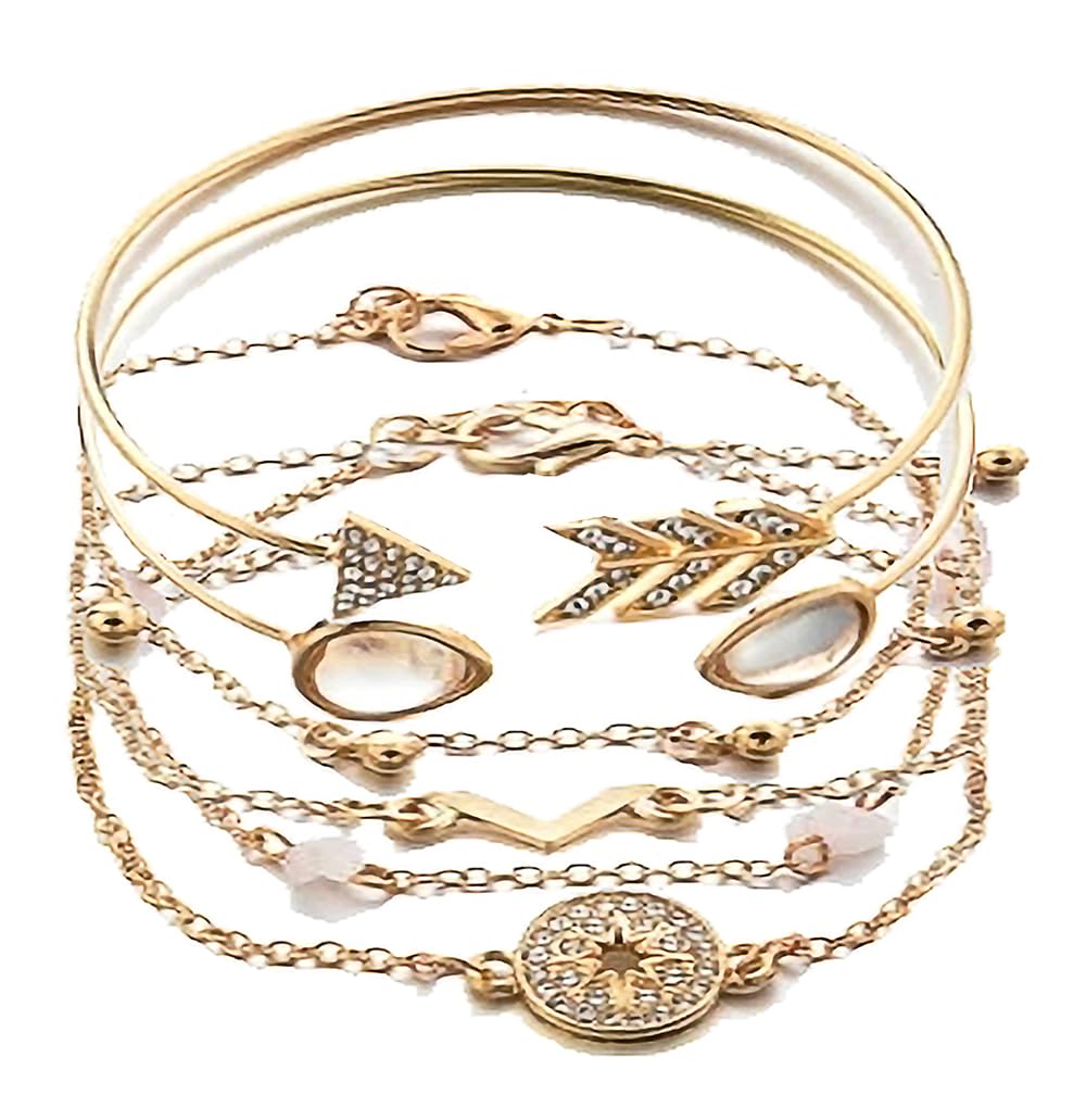 YouBella Fashion Jewellery Celebrity Inspired Stylish Multilayer Gold Plated Bangle Bracelet for Women and Girls Set (Gold) (YBBN_92209A) (B0D2TT6YDB) Amazon Price History, Amazon Price Tracker